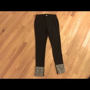 Fashion Black Leggings with Studs